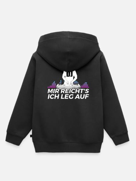DJ Auftritt Auflegen - Kinder Premium Organic Hoodie - Schwarz