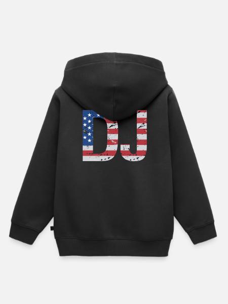 DJ Auftritt Auflegen - Kinder Premium Organic Hoodie - Schwarz