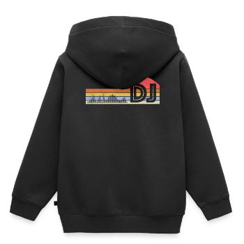 DJ Auftritt Auflegen - Kinder Premium Organic Hoodie - Schwarz - Hinten - AI Model Kid Male (0cm)