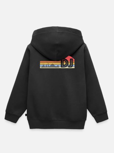 DJ Auftritt Auflegen - Kinder Premium Organic Hoodie - Schwarz