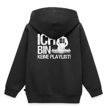 DJ Auftritt Auflegen - Kinder Premium Organic Hoodie - Schwarz - Hinten - AI Model Kid Male (0cm)
