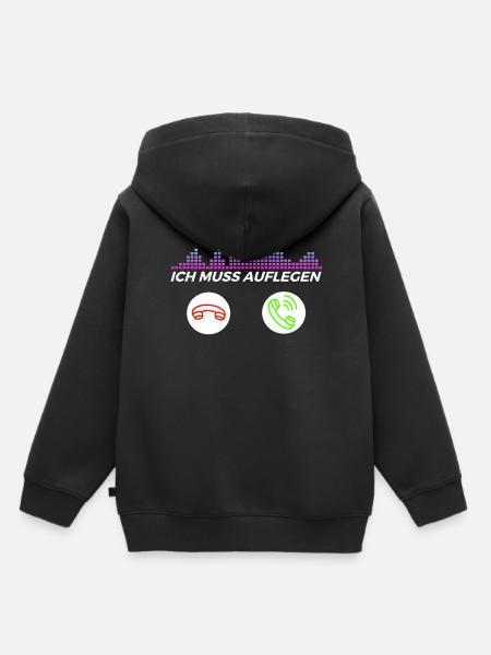 DJ Auftritt Auflegen - Kinder Premium Organic Hoodie - Schwarz