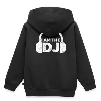 DJ Auftritt Auflegen - Kinder Premium Organic Hoodie - Schwarz - Hinten - AI Model Kid Male (0cm)