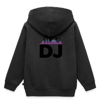 DJ Auftritt Auflegen - Kinder Premium Organic Hoodie - Schwarz - Hinten - AI Model Kid Male (0cm)
