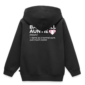 Baseball Für Baseballspieler - Kinder Premium Organic Hoodie - Schwarz - Hinten - AI Model Kid Male (0cm)