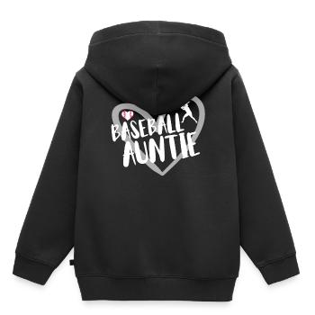 Baseball Für Baseballspieler - Kinder Premium Organic Hoodie - Schwarz - Hinten - AI Model Kid Male (0cm)