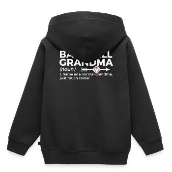 Baseball Für Baseballspieler - Kinder Premium Organic Hoodie - Schwarz - Hinten - AI Model Kid Male (0cm)