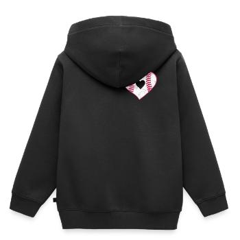 Baseball Für Baseballspieler - Kinder Premium Organic Hoodie - Schwarz - Hinten - AI Model Kid Male (0cm)