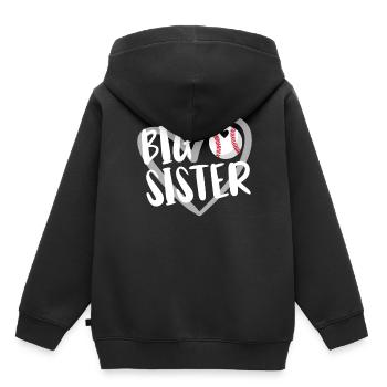 Baseball Für Baseballspieler - Kinder Premium Organic Hoodie - Schwarz - Hinten - AI Model Kid Male (0cm)
