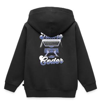 Zukünftiger Coder Code Programmierer Coding - Kinder Premium Organic Hoodie - Schwarz - Hinten - AI Model Kid Male (0cm)