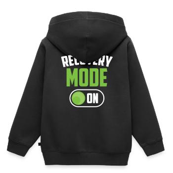 Erholung Modus Ein Patient Überlebender Erholen - Kinder Premium Organic Hoodie - Schwarz - Hinten - AI Model Kid Male (0cm)