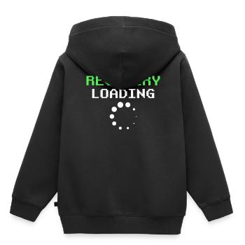 Erholung Laden Patient Erholen Überlebender - Kinder Premium Organic Hoodie - Schwarz - Hinten - AI Model Kid Male (0cm)