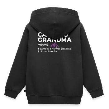 Camping Camping Camping-car - Sweat Premium à capuche enfant bio - noir - Dos - AI Model Kid Male (0cm)