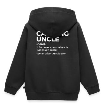 Camping Camping Camping-car - Sweat Premium à capuche enfant bio - noir - Dos - AI Model Kid Male (0cm)