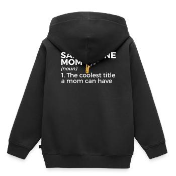 Saxophone musicians Brass music - Kids Premium Organic Hoodie - black - Back - AI Model Kid Male (0cm)