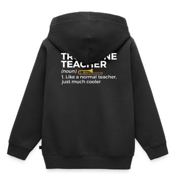 Trombone Musicien Brass Band - Sweat Premium à capuche enfant bio - noir - Dos - AI Model Kid Male (0cm)