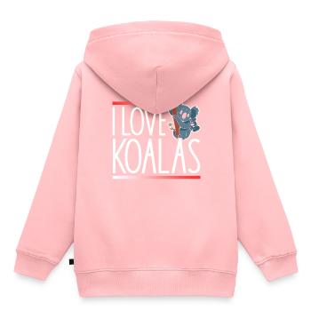 I Love Koalas Cute Koala Koala Bear Animal - Kids Premium Organic Hoodie - rose - Back - AI Model Kid Female (0cm)