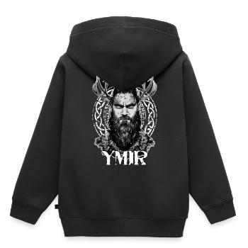 Ymir Viking Frost Giant Norse Mythology Viking - Kinder Premium Organic Hoodie - Schwarz - Hinten - AI Model Kid Male (0cm)