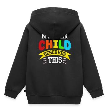 Mon enfant intérieur mérite le doux amour de soi - Sweat Premium à capuche enfant bio - noir - Dos - AI Model Kid Male (0cm)