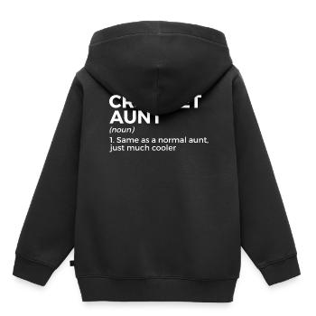 Häkeln - Kinder Premium Organic Hoodie - Schwarz - Hinten - AI Model Kid Male (0cm)