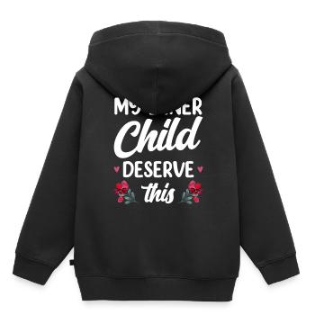 Mon enfant intérieur mérite le doux amour de soi - Sweat Premium à capuche enfant bio - noir - Dos - AI Model Kid Male (0cm)