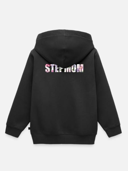 Stiefmutter Stepmother Pflegemutter Ziehmutter - Kinder Premium Organic Hoodie - Schwarz
