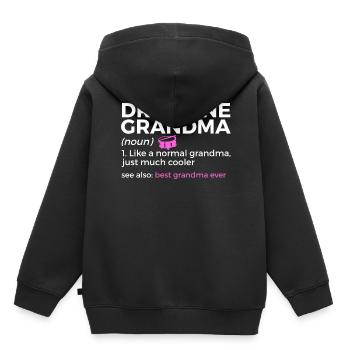 Drumline Trommeln Geschenk - Kinder Premium Organic Hoodie - Schwarz - Hinten - AI Model Kid Male (0cm)