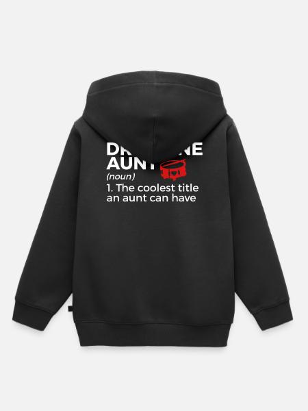 Drumline Trommeln Geschenk - Kinder Premium Organic Hoodie - Schwarz