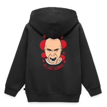 Ich Schreie Nicht Es Ist Nur Deutsch Deutschland - Kinder Premium Organic Hoodie - Schwarz - Hinten - AI Model Kid Male (0cm)