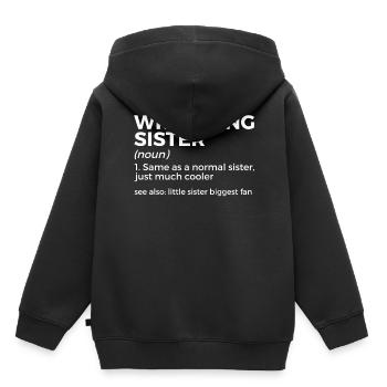 Wrestling - Kinder Premium Organic Hoodie - Schwarz - Hinten - AI Model Kid Male (0cm)