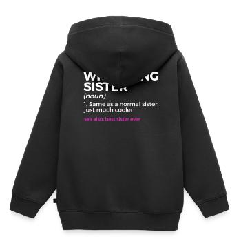 Wrestling - Kinder Premium Organic Hoodie - Schwarz - Hinten - AI Model Kid Male (0cm)