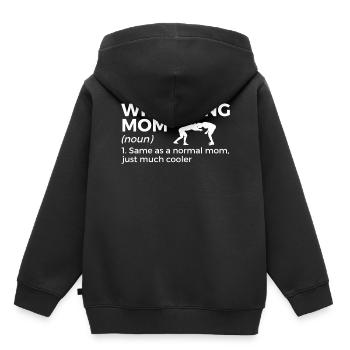 Wrestling - Kinder Premium Organic Hoodie - Schwarz - Hinten - AI Model Kid Male (0cm)