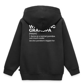 Wrestling - Kinder Premium Organic Hoodie - Schwarz - Hinten - AI Model Kid Male (0cm)