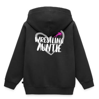 Wrestling - Kinder Premium Organic Hoodie - Schwarz - Hinten - AI Model Kid Male (0cm)