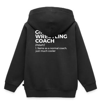 Wrestling - Kinder Premium Organic Hoodie - Schwarz - Hinten - AI Model Kid Male (0cm)