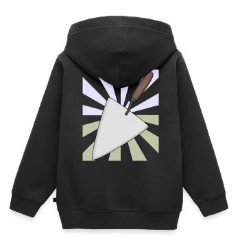 Christmas Gift Bricklayer's Trowel Craftsman Builder - Kids Premium Organic Hoodie - black - Back - AI Model Kid Male (0cm)