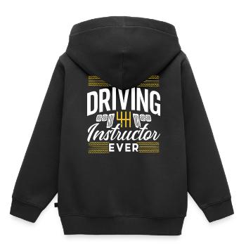 Meilleur moniteur de conduite de tous les temps Profession d’auto-école - Sweat Premium à capuche enfant bio - noir - Dos - AI Model Kid Male (0cm)