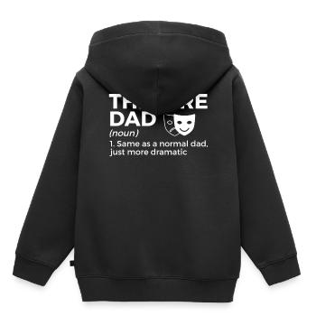 Theater Schauspieler - Kinder Premium Organic Hoodie - Schwarz - Hinten - AI Model Kid Male (0cm)