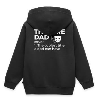 Theater Schauspieler - Kinder Premium Organic Hoodie - Schwarz - Hinten - AI Model Kid Male (0cm)