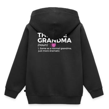 Theater Schauspieler - Kinder Premium Organic Hoodie - Schwarz - Hinten - AI Model Kid Male (0cm)