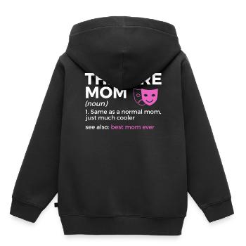 Theater Schauspieler - Kinder Premium Organic Hoodie - Schwarz - Hinten - AI Model Kid Male (0cm)