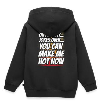Ok puberty you can make me hot now - Kids Premium Organic Hoodie - black - Back - AI Model Kid Male (0cm)