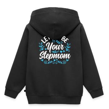 Let me your stepmother his child foster mother - Kids Premium Organic Hoodie - black - Back - AI Model Kid Male (0cm)