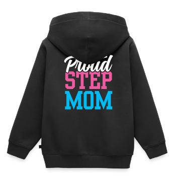 Proud stepmother foster mother foster mother child - Kids Premium Organic Hoodie - black - Back - AI Model Kid Male (0cm)