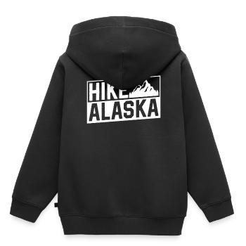 Wanderungen In Alaska Wanderer Wanderung Wandern - Kinder Premium Organic Hoodie - Schwarz - Hinten - AI Model Kid Male (0cm)