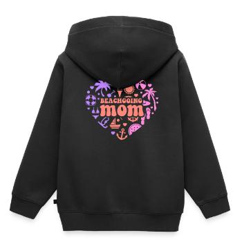 Beach visit Mother Beach Beach holiday Beach - Kids Premium Organic Hoodie - black - Back - AI Model Kid Male (0cm)