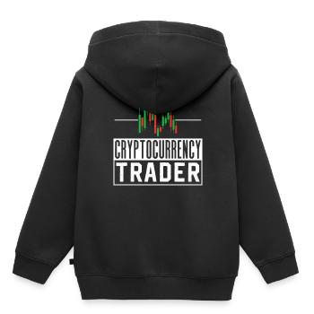Kryptowährungs Händler Trader Krypto Crypto - Kinder Premium Organic Hoodie - Schwarz - Hinten - AI Model Kid Male (0cm)
