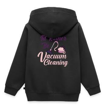 Vacuum Cleaner Cleaning Power Gift - Kids Premium Organic Hoodie - black - Back - AI Model Kid Male (0cm)