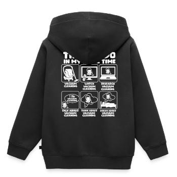 Vacuum Cleaner Cleaning Power Gift - Kids Premium Organic Hoodie - black - Back - AI Model Kid Male (0cm)
