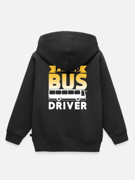 Stolzer Busfahrer Reisebus Busfahren - Kinder Premium Organic Hoodie - Schwarz